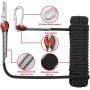 Amalan Cuerda Multifuncional para Exteriores+Toalla De Secado RáPido,D10 Mm,Cuerda De Nailon,con 2Mosquetón,Capacidad De