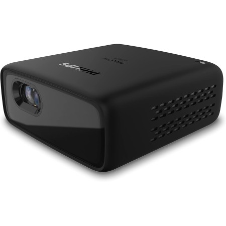Philips PicoPix Micro+ - Mini proyector portátil con batería, proyector DLP LED, batería 3h, HDMI, Altavoz Integrado, Smartphone