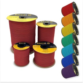 EdcX 4 mm Nylon Paracord 550 30 m (100 pies) - Tipo III, Cuerda 100% Nylon, Cuerda de 7 hebras, Cuerda de Nylon de 4 mm en