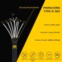 EdcX 4 mm Nylon Paracord 550 30 m (100 pies) - Tipo III, Cuerda 100% Nylon, Cuerda de 7 hebras, Cuerda de Nylon de 4 mm en