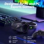 NUBWO G06 Cascos Gaming Inalámbricos con Drivers de 50 mm para PC/Ps5/Ps4/NS/Mobile, Auriculares Gaming Inalámbricos con 2.4