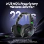 NUBWO G06 Cascos Gaming Inalámbricos con Drivers de 50 mm para PC/Ps5/Ps4/NS/Mobile, Auriculares Gaming Inalámbricos con 2.4