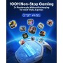NUBWO G06 Cascos Gaming Inalámbricos con Drivers de 50 mm para PC/Ps5/Ps4/NS/Mobile, Auriculares Gaming Inalámbricos con 2.4