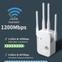 Repetidor WiFi de 1200Mbps, extensor WIFI inalámbrico, amplificador Wi
