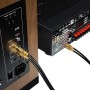 deleyCON 5m Cable Audio RCA (2x Macho a 2x Macho) - Chapado en Oro, Alta Fidelidad - para Home Cinema, Consolas, Equipos de