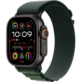 Apple Watch Ultra 2 [GPS + Cellular, 49 mm] Caja de Titanio Negro Resistente de 49 mm y Correa Loop Alpine Verde Oscuro, Talla L