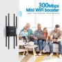 Nuevo repetidor extensor WiFi de 300Mbps, 8 antenas, amplificador WiFi
