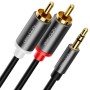 deleyCON 5m Jack a RCA Cable Audio 3,5mm Cable Convertidor de Teléfono Móvil Y Teléfono Inteligente Al Receptor de Alta
