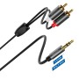 deleyCON 5m Jack a RCA Cable Audio 3,5mm Cable Convertidor de Teléfono Móvil Y Teléfono Inteligente Al Receptor de Alta