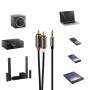 deleyCON 5m Jack a RCA Cable Audio 3,5mm Cable Convertidor de Teléfono Móvil Y Teléfono Inteligente Al Receptor de Alta