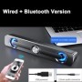 Barra de sonido Salange, altavoces con cable USB y Bluetooth, barra de