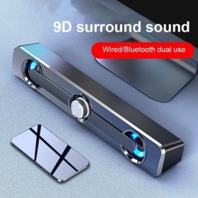 Barra de sonido Salange, altavoces con cable USB y Bluetooth, barra de