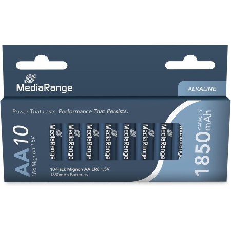 MediaRange Baterías Mignon (10) 1,5V MRBAT105 LR06 Alkaline AA