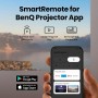 BenQ GP520 proyector LED 4K HDR 2600 lúmenes para Sala de Estar, Google TV, Modo Cine automático, MEMC, Rec.709, HDR10+, HDMI
