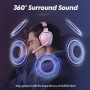 NUBWO G06 Cascos Gaming Inalámbricos con Drivers de 50 mm para PC/Ps5/Ps4/NS/Mobile, Auriculares Gaming Inalámbricos con 2.4
