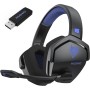 NUBWO G06 Cascos Gaming Inalámbricos con Drivers de 50 mm para PC/Ps5/Ps4/NS/Mobile, Auriculares Gaming Inalámbricos con 2.4