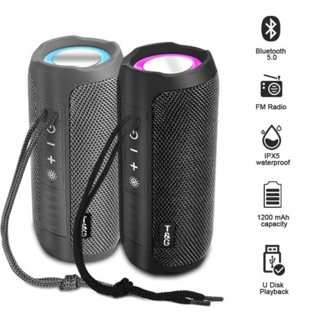 TG227 Waterpro con lámpara portátil para exteriores, altavoz inalámbri