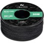 Abma Cord Micro Cuerda 1,18 mm Paracord 50M Bobina - MAX. 45kg (100lbs) - Negro