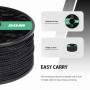 Abma Cord Micro Cuerda 1,18 mm Paracord 50M Bobina - MAX. 45kg (100lbs) - Negro