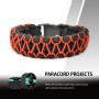 Abma Cord Micro Cuerda 1,18 mm Paracord 50M Bobina - MAX. 45kg (100lbs) - Negro