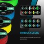 Abma Cord Micro Cuerda 1,18 mm Paracord 50M Bobina - MAX. 45kg (100lbs) - Negro