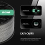 Abma Cord Micro Cuerda 1,18 mm Paracord 50M Bobina - MAX. 45kg (100lbs) - Negro