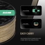 Abma Cord Micro Cuerda 1,18 mm Paracord 50M Bobina - MAX. 45kg (100lbs) - Negro