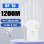 Repetidor WiFi inalámbrico de 1200Mbps, repetidor de señal WiFi de dob