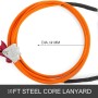 Eighosee Kit de cuerda de posicionamiento ajustable con núcleo de alambre de acero para arboristas, escaladores, trepadores de