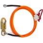 Eighosee Kit de cuerda de posicionamiento ajustable con núcleo de alambre de acero para arboristas, escaladores, trepadores de