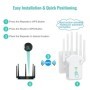 Repetidor WiFi inalámbrico de 1200Mbps, repetidor de señal WiFi de dob