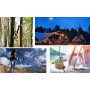 NorthPada 10mm x 20 Metros Cuerda Nailon Estática para de Escalada, Exteriores, Trabajos Pesados, Trabajos Arboricultura,