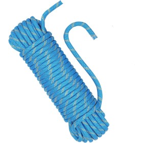 NorthPada 10 mm x 20 Metros Cuerda Nailon Estática para de Escalada, Exteriores, Trabajos Pesados, Trabajos Arboricultura,