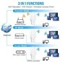 Repetidor WiFi inalámbrico de 1200Mbps, repetidor de señal WiFi de dob