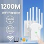 Repetidor WiFi inalámbrico de 1200Mbps, extensión de señal, alta ganan