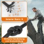 X XBEN Cuerda estática de escalada de 10 mm, certificado UIAA para rescate de altitudes, montañismo, embarcaciones, anclajes y