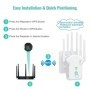 Repetidor WiFi inalámbrico de 1200Mbps, extensión de señal, alta ganan