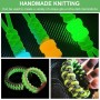 Pizsieat Cuerda Fluorescente Paracord 550, 4mm X 30m Cuerda Luminosa Paracord con 9 Núcleos Hebras, Cuerda de Paracaídas de