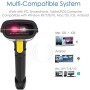 NETUM 2D 1D Escáner de Código de Barras, Conexiones Inalámbricas 2.4G y Bluetooth y USB por Cable, Conecte Teléfonos