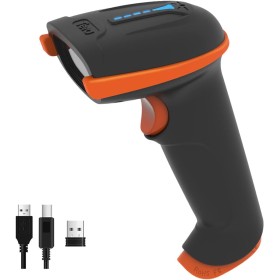 Tera Lector de Código de Barras Portátil Inalámbrico 1D Láser Inalámbrico y con Cable USB Indicador de Nivel de Batería Extra