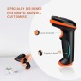 Tera Lector de Código de Barras Portátil Inalámbrico 1D Láser Inalámbrico y con Cable USB Indicador de Nivel de Batería Extra