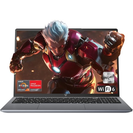 ACEMAGIC 2025 Ordenador Portátil AMD Ryzen™ 7 5700U Carcasa metálica 16 GB RAM DDR4 512 GB NVME PCIE3.0 hasta 4 GB Portatil 16