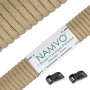 Namvo 550 Paracord Mil Spec Tipo III Cable de paracaídas de 7 Cuerdas Longitud 100 pies / 30 Metros, Camo, Verde + Gris
