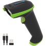 Tera Lector de Código de Barras Portátil Inalámbrico 1D Láser Inalámbrico y con Cable USB Indicador de Nivel de Batería Extra