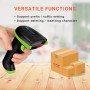 Tera Lector de Código de Barras Portátil Inalámbrico 1D Láser Inalámbrico y con Cable USB Indicador de Nivel de Batería Extra
