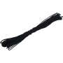 Dioche 2Mm Paracord 2Mm Paracord Negro Negro 2Mm Dia 1 Strand Core Multifunción Paracord para Camping Cuerda de Atar de Escalada