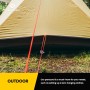 Kamu Synber 550 Paracord 4mm 30m 7 Hebras Cuerda Paracord de Nylon Tipo III Cuerda Paracaídas para Supervivencia, Camping, al