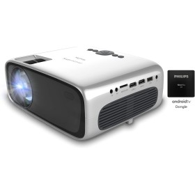 Proyector NeoPix Ultra One+ Full HD de Philips: con Llave USB Android TV, Chromecast Integrado y Puerto HDMI