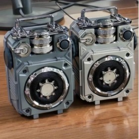 Minialtavoz portátil con Bluetooth, estilo mecánico, Audio, tarjeta TF