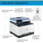 HP Color LaserJet Pro 3302sdw 499Q6F, Impresora Laser A4 Multifunción a doble cara automática, Escaner, Copiadora (25ppm, Wi-Fi
